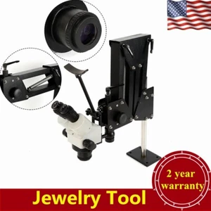 Micro Incrustaciones Multidireccional Micro-ajuste Estéreo Zoom Microscopio Herramienta de Joyería - Imagen 1 de 10