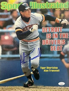 Alan Trammell Detroit Tigers Autographed 11x14 Sports Illustrated Cover #1 JSA - Picture 1 of 1