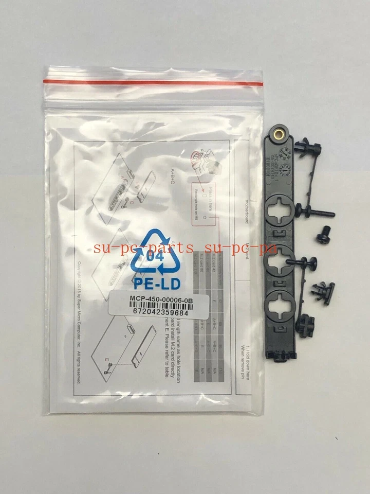 Supermicro MCP-450-00006-0B Plastic M.2 holder kit for X11SCA X11SCA-F X11SCA-W
