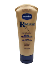 Vaseline Radiant X Hand Butter 3.4oz Pure Shea Butter Vitamin C Peptides Lotion