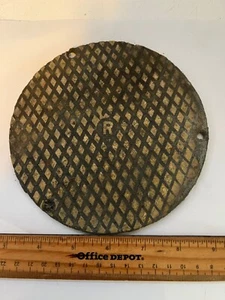 VINTAGE BRONZE DECK PLATE 6 3/8" MARKED - Bild 1 von 2