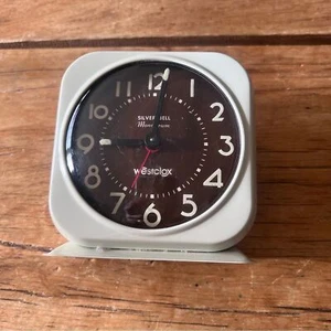 Vintage manual Westclox Silver Bell Monogram table clock - Picture 1 of 9
