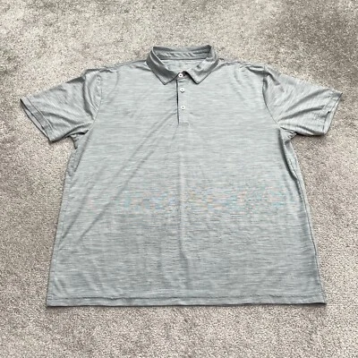 Camisa Polo Pronto Oumo Coolmax Para Hombre Grande Gris Manga Corta Preppy Golf Tenis Foto 1 de 4