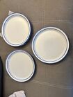 Set of 4~ Earthstone-Trend Pacific- Blue Reef Dinner Plates
