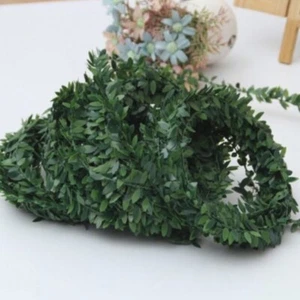 Green Box Girlande Draht Buchsbaum Girlande Buxus Hochzeitsblatt Girlande 7,5m - Bild 1 von 6
