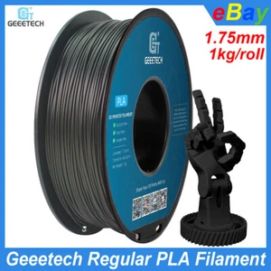 NEW Geeetech 3D Printer Filament PLA 1KG 1.75mm Black High Quality PLA Filament - Picture 1 of 10