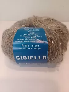Yarn Filatura di Crosa Gioiello #96 Grey Mohair Mix Metallic Shimmery Yarn - Picture 1 of 5