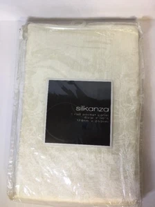Softline's Silkanza Marble Semi Sheer Curtain, 1 rod pocket panel, 51x96 - Picture 1 of 4