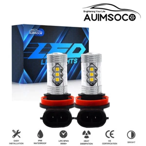 6000K Xenon White H11 H8 LED Fog Light Bulbs for Honda Civic 2006-2020 Fog Lamp - Picture 1 of 12