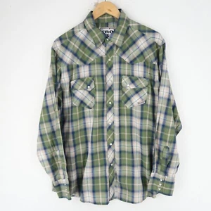 Vintage Wrangler wrancher Western Shirt Mens Cowboy SZ XL (T9406) - Picture 1 of 5