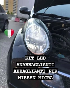 LED High Beam Kit For Nissan Micra 60WATT Canbus No Error H4 - Picture 1 of 2