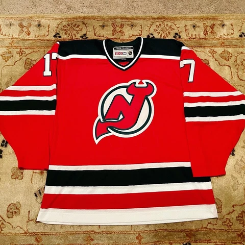 2011 Ccm NHL Vtg 90s Xmas Green New Jersey Devils #17 Ilya Kovalchuk Jersey Sz52 Cover