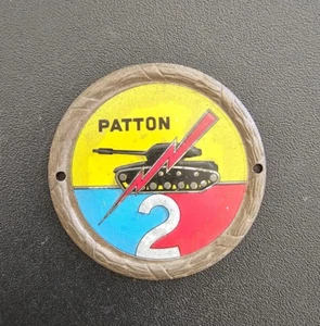 Placca Distintivo Militare Patton 2 Carro Armato Usa Anni 50 - Picture 1 of 2