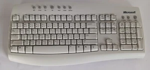 Vintage Microsoft Wireless Desktop Keyboard Beige WBR0125 ( No Receiver), New - Picture 1 of 8