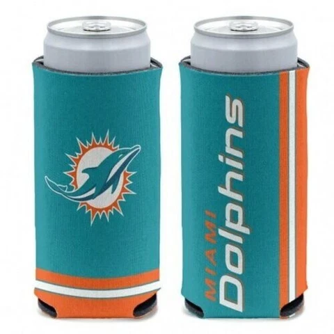 Maimi Dolphins NFL Slim Can Cooler Cover