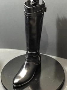 NEW Catherine Malandrino Women's Black Tall Leather Boot Size EUR 36 NEW - Picture 1 of 7