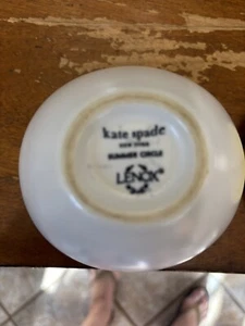 Kate Spade New York Summer Circle Sugar Bowl Lid Lenox ceramic Yellow White NEW - Picture 1 of 7