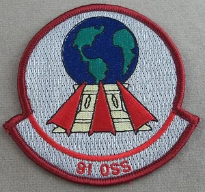 US Air Force 91st OSS - Operations Support Squadron Merrowed Edge Patch - Picture 1 of 1