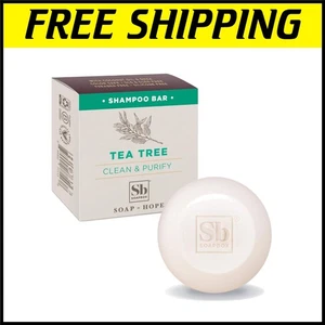 Minty Fresh Tea Tree Shampoo Bar | 3.1oz - Vegan, Color Safe, & Donation Impact - Picture 1 of 11