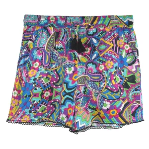 Johnny Was Demarne Pull On Shorts XL Paisley  Cotton Colorful Boho SS-2120 - Picture 1 of 10