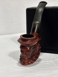 Vtg Sir Walter Raleigh Briar Hand Carved Israel Pipe Tobacco Smoking Collectible - Picture 1 of 9