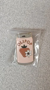 Prendedor de solapa esmaltado lata de refresco vainilla fresa OLIPOP - Imagen 1 de 2
