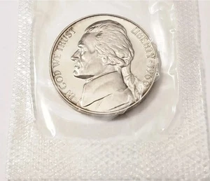 1960 Proof Jefferson Nickel In Original Mint Cello - Picture 1 of 2