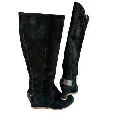 Fendi 麂皮绒 Cathy 坡跟及膝靴 36 — 第 1/4 张图片