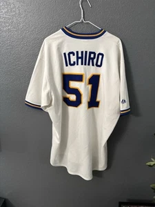 Ichiro Suzuki 1977 Seattle Mariners Cooperstown Men's Home Jersey Size 2XL - Picture 1 of 8