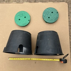 Two Armor Access Boxes Control Valve 10” Tall w/9” Lid, 12” Bottom Opening. - Imagen 1 de 13