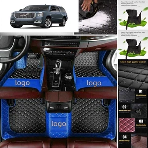 For GMC Sierra Crew Cab Car Floor Mats Custom Waterproof Auto Liners Carpets - Imagen 1 de 28
