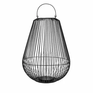 blomus NIDEA Laterne L Windlicht Gartenlicht Kerzenhalter Stahl Glas H 71 cm - Bild 1 von 1