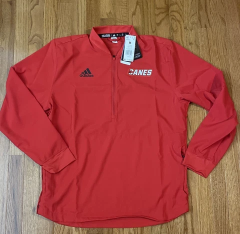 Men's Carolina Hurricanes adidas 1/4 Quarter-Zip Aeroready Jacket Medium Cover