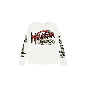 HELLSTAR Records LS Tee 'Vintage White' - Picture 1 of 2