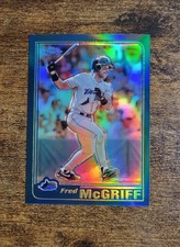 2001 Topps Chrome Fred McGriff #86 Retrofractor Refractor Short Print Devil Rays