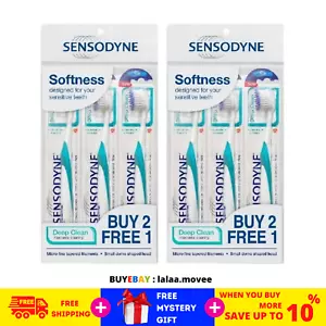 2 X Sensodyne Deep Clean Precision Toothbrush SOFT For Sensitive Teeth 3s - Picture 1 of 5