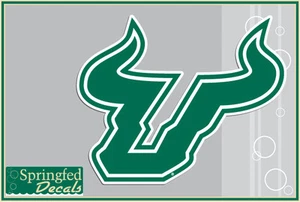Decalcomania vinile USF Bulls BULL HORNS LOGO #3 South Florida Bulls adesivo auto camion - Foto 1 di 1