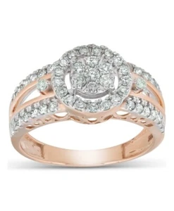 10k 3/4 Carat Rose Gold, Yellow Gold, White Gold All Sizes - Picture 1 of 3