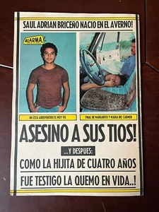 Vintage Mexican Magazine ALARMA descuartizado #1150 Yellow Press From 1980's - Picture 1 of 14