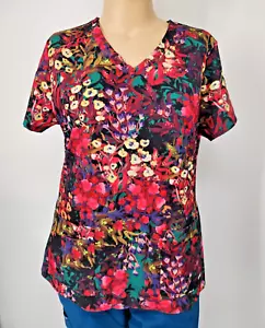 Womens Scrub Top Grey's Anatomy Barco 2 Pocket XL Floral - Picture 1 of 4