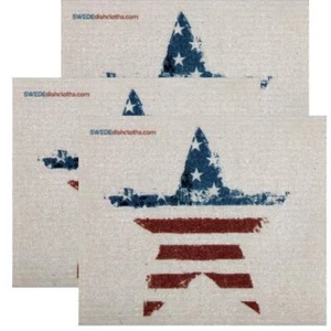 Swedish Dishcloth Set of 3 each Swedish Dishcloths American Star Design - Picture 1 of 1