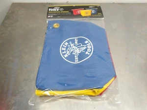 1 NEW! Klein Tools 10"x8"x3.5" 3pc Canvas Stand Up Zipper Bag Set B/Y/R 5539CPAK - Picture 1 of 3