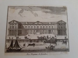 Original Kupferstich (1665) La Dogana di Londra (London) - Bild 1 von 9