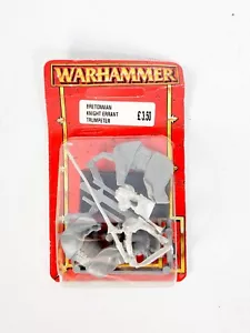 Warhammer Bretonnian Knight Errant Trumpeter | Metal OOP 1997 Fantasy Old World - Bild 1 von 2