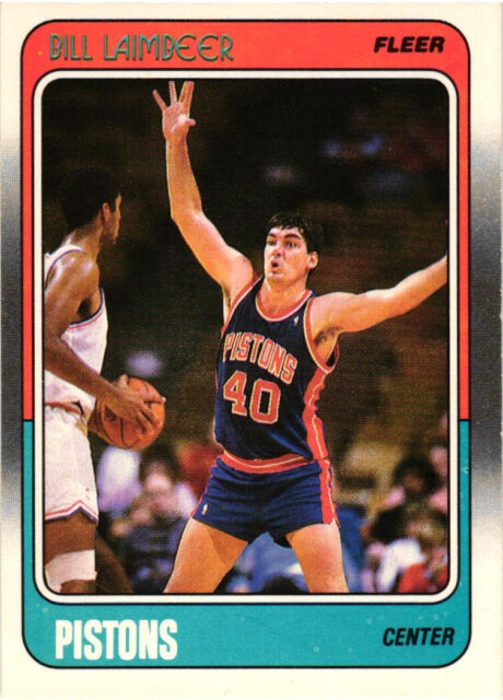 Bill Laimbeer Detroit Pistons Basketball Sports Trading Cards for