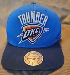 Mitchell & Ness Nostalgia Oklahoma City Thunder OKC NBA Snapback Hat Blue - Picture 1 of 8