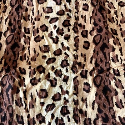 Nuevo Todo Algodón Guaze Leopardo Estampado Tela 2 1//3 Yardas Pieza 52" Ancho Foto 1 de 3