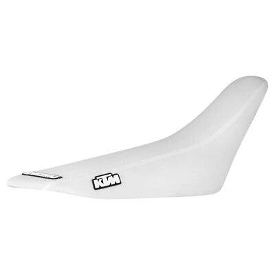 Cubierta de asiento con pinza KTM SX-SXF JDR 2001-2006 todo blanco estándar #73 logotipo Foto 1 de 4
