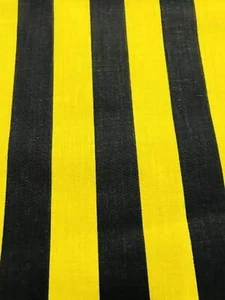 Premium 1" Stripe Poly Cotton Fabric Sold By The Yard. - Picture 1 of 1