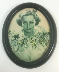 Joan Crawford 1930s Ovalado Enmarcado Impresión Entretenimiento Memorabilia Estrella de Cine - Imagen 1 de 12
